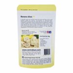 külmkuivatatud banaani viilud - centralsun - paki tagakülg