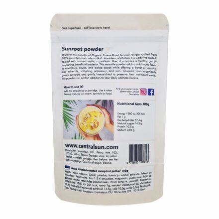 Freeze-dried sunroot powder centralsun