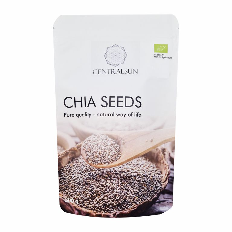 Mahe chia seemned - centralsun - paki esikülg Mahe chia seemned - centralsun - paki esikülg