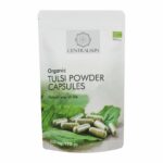 Organic Tulsi powder capsules centralsun