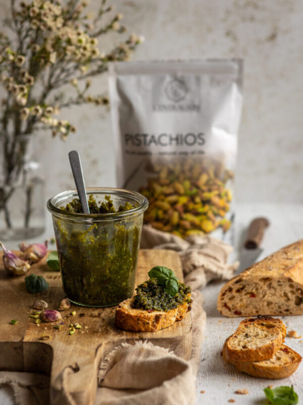 pistaciepesto pistacienødder centralsun|tranebærpulver mandler vaniljepulver centralsun