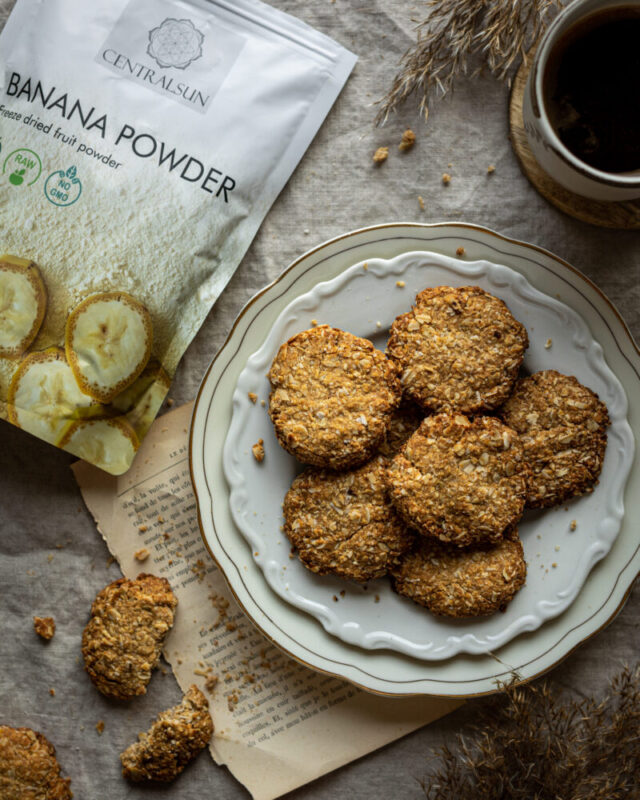 овсяное печенье без глютена банановый порошок centralsun