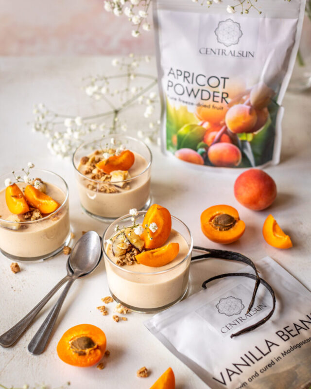 абрикосовая веганская панна котта centralsun
