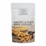 Turmeric black pepper powder capsules centralsun back