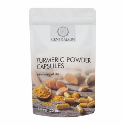 Turmeric powder capsules centralsun