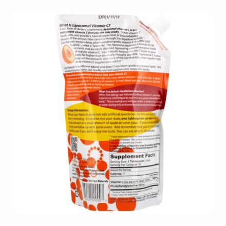 Lipo Naturals Liposomales Vitamin C – 443 ml | Centralsun back