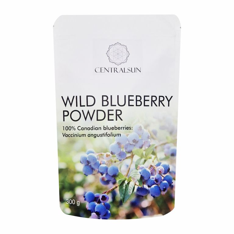 Külmkuivatatud Kanada metsmustika pulber - Centralsun - paki esikülg Külmkuivatatud Kanada metsmustika pulber - Centralsun - paki esikülg