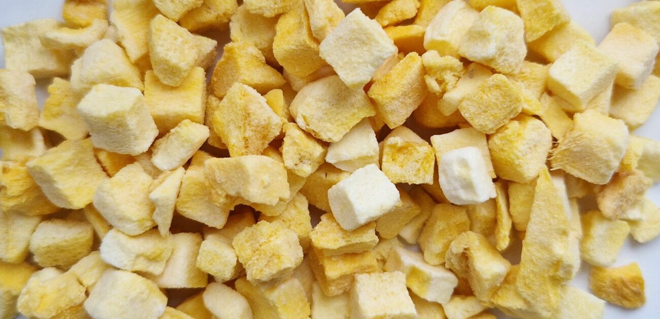 Freeze-dried mango cubes Centralsun