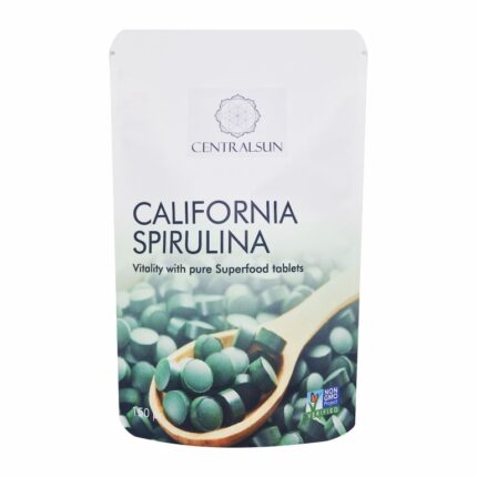 California Spirulina tablets centralsun front