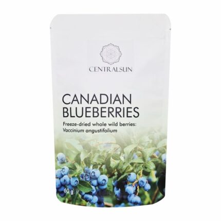 Külmkuivatatud Kanada metsmustikad - paki esikülg