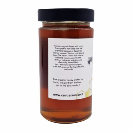Organic honey raw Centralsun big back 1