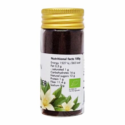 Organic Vanilla Powder – Indonesia, Natural Aroma | Centralsun back 2