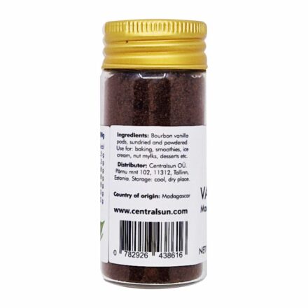 Bourbon Vanilla Powder – Madagascar, Natural Aroma | Centralsun back 2