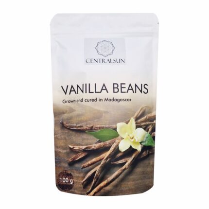 Pompona Vanilla Beans 100g – Madagascar | Centralsun front